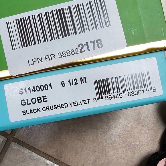 NEW Kate Spade Black Crushed Velvet Ballet Shoes - In Box with Bag. Size 6.5! - Picture 4 of 8